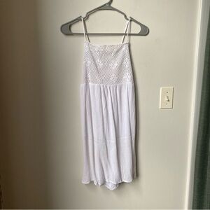 White Beach Coverup Sleeveless Dress spaghetti strap dress size S/M